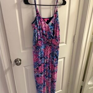 Lilly Pulitzer Pink and Blue Jumpsuit